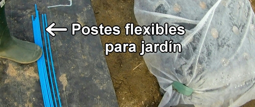 Postes flexibles para túnel de polietileno