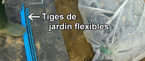 Tiges flexibles pour tunnel de culture