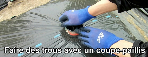 Faire des trous avec un coupe-paillis