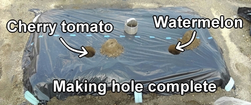 Making hole complete