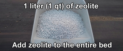 1 liter (1 qt) of zeolite