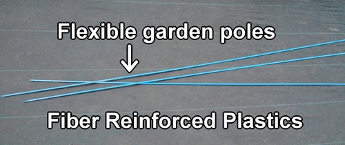 Flexible garden poles