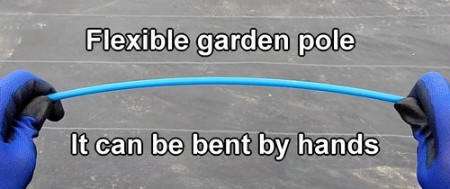 Flexible garden pole