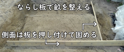 土作り後は、メロン（露地ネットメロン）の畝を立てる